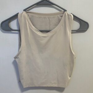 Vitality Cream Sleeveless Women's Workout Top